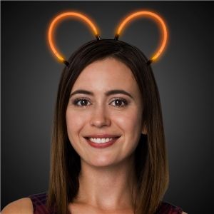 Glow Bunny Ears - Orange