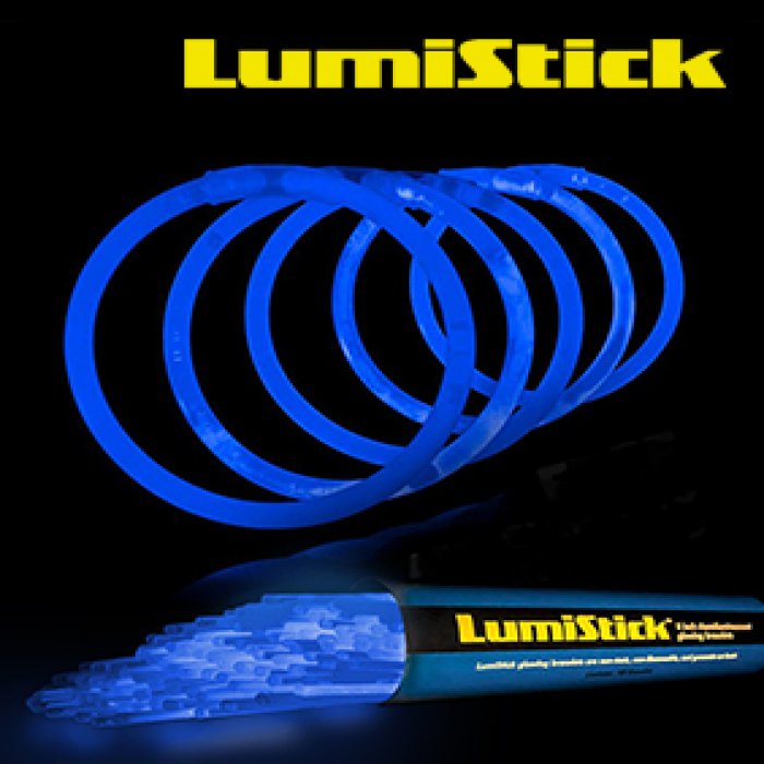 8 Inch Glowstick Bracelets - Blue