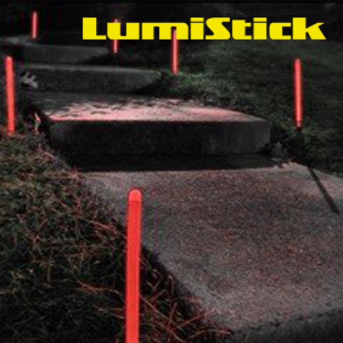 12 Inch Glowing Ground Stakes - Red