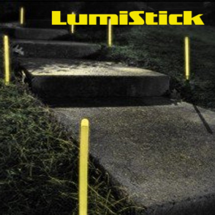 12 Inch Glowing Ground Stakes - Yellow