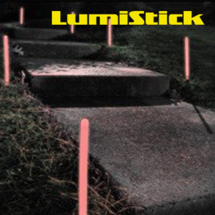 12 Inch Glowing Ground Stakes - Pink