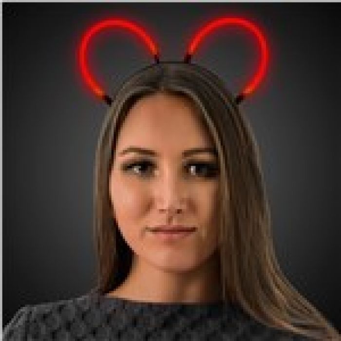 Glow Bunny Ears - Red