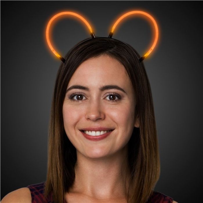 Glow Bunny Ears - Orange