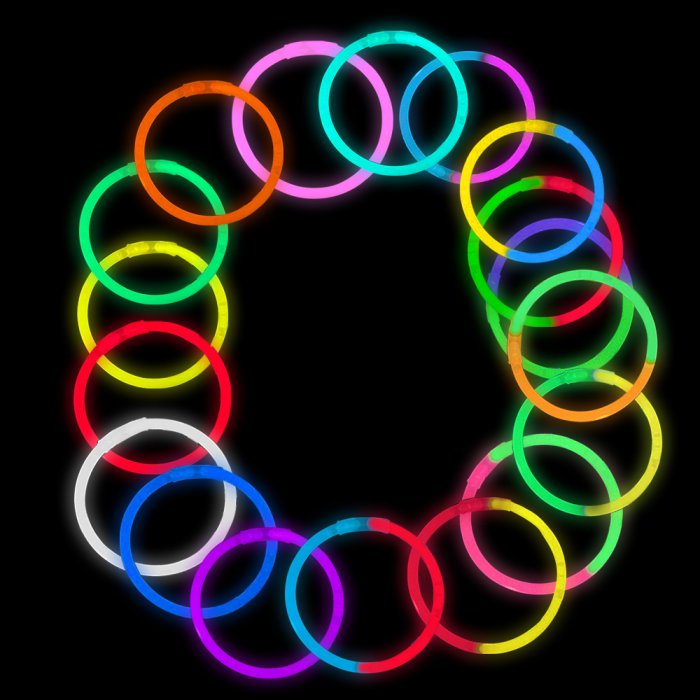 8 Inch Glowstick Bracelets - 8 Color Mix