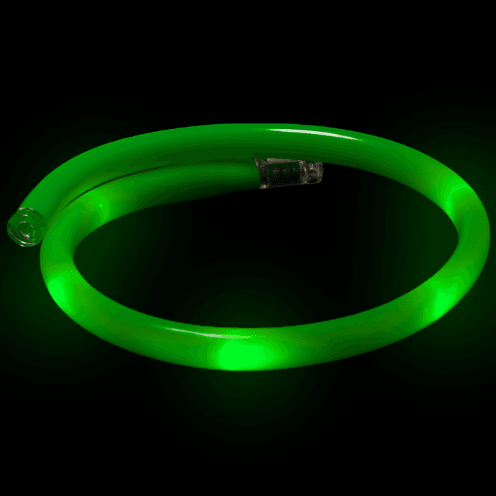 20" Light-Up Flashing Tube Necklace- Green