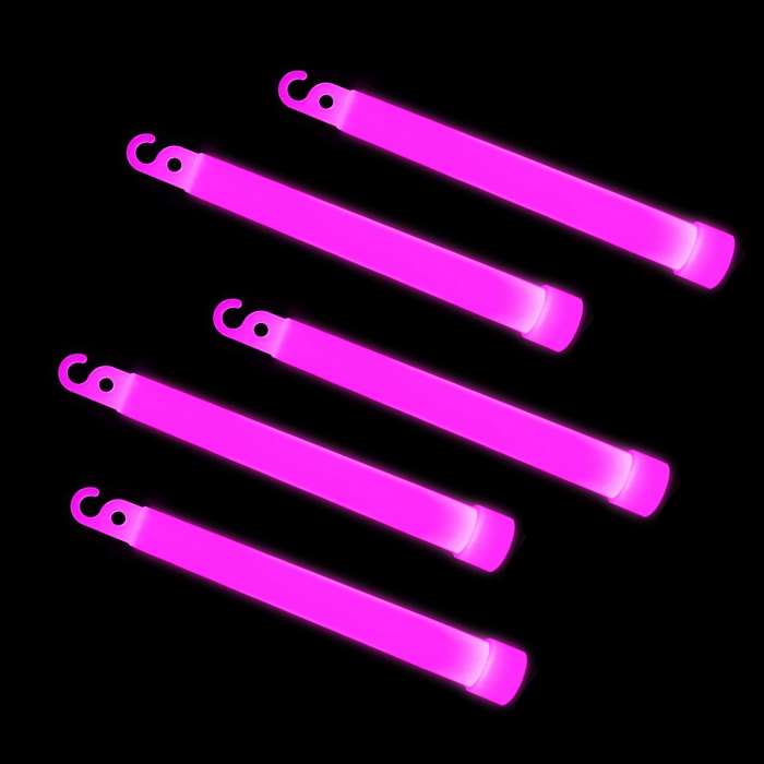 12 inch 15mm Pink Premium Glow Sticks- 10 per Package