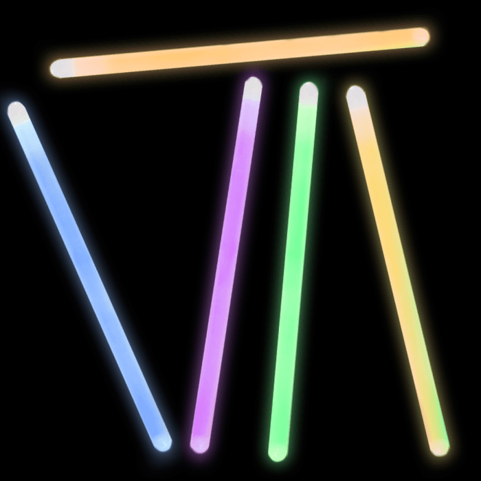 12 Inch Jumbo Light Sticks - 5 Color Mix
