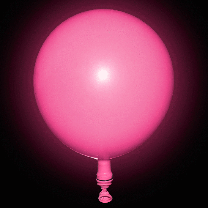 in de tussentijd Bijzettafeltje desinfecteren LED Light Up 14 Inch Blinky Balloons - Pink | GlowUniverse.com