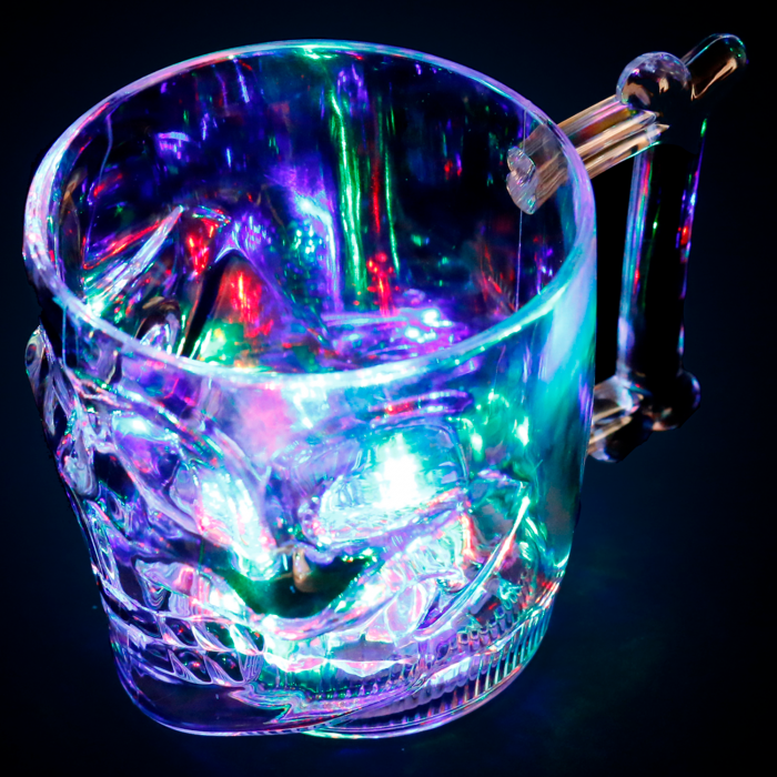 LED Light Up Halloween Skull Mug- 16 oz