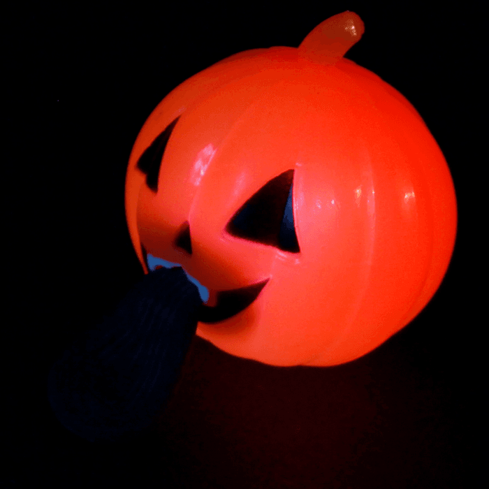 LED Light-Up Pumpkin Sling Shot