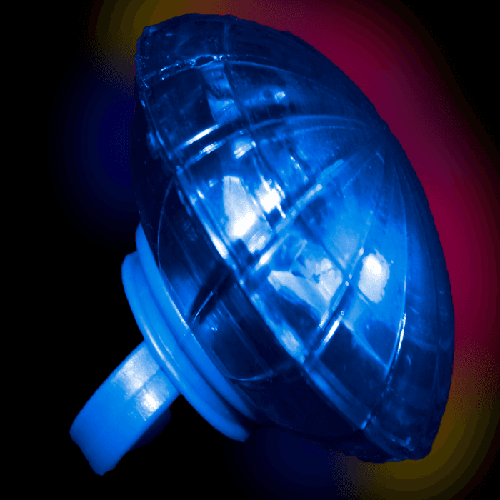 Light-Up Flashing Supersized Ring- Blue