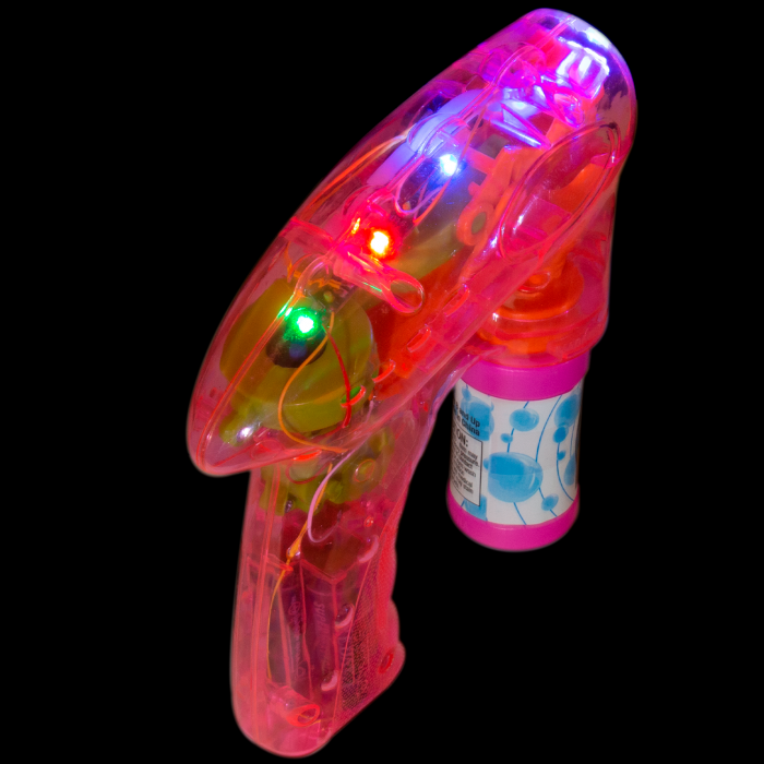 7" Light-Up Pink Bubble Blaster