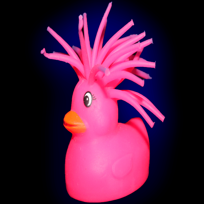 Flashing Puffer Duckies- Pink