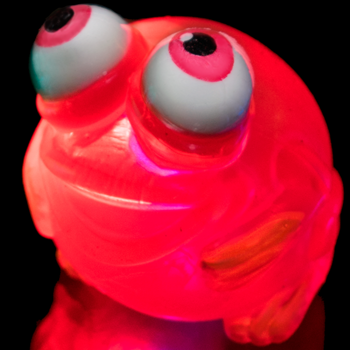 Light-Up Squeeze Frog- Red