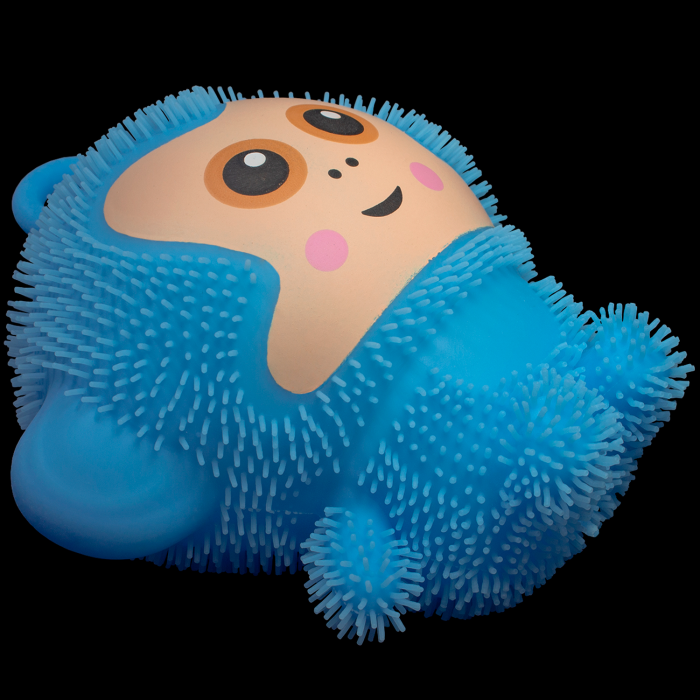 Light-Up Puffer Monkey- Blue