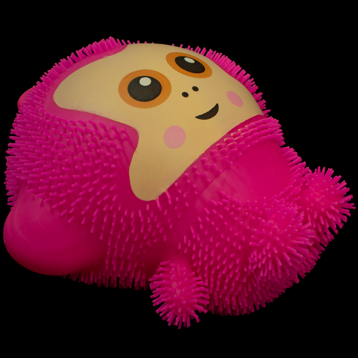 LightUp Puffer Monkey Pink GlowUniverse.co.uk