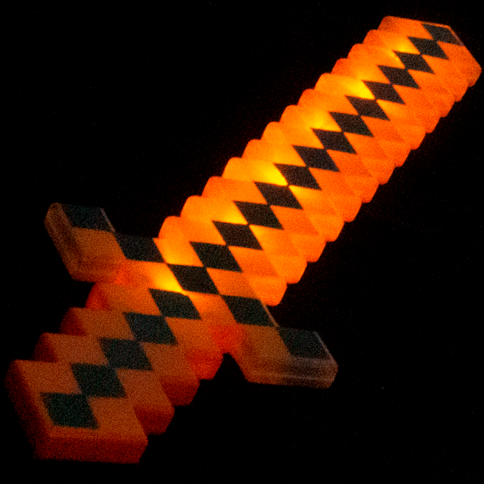 Minecraft Diamond Swords - Foam - 24 Long Pixel Sword