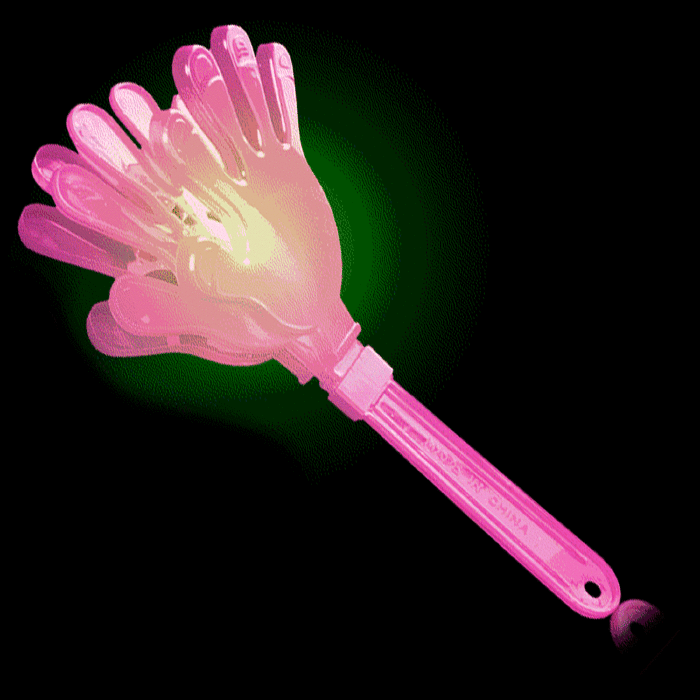 Light-Up Hand Clappers- Pink