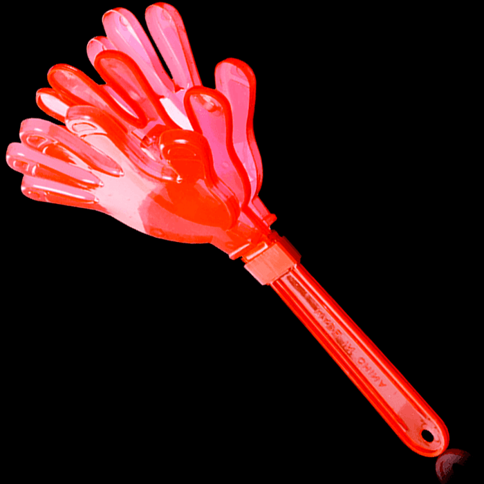 Giant Red Hand Clapper 1ct