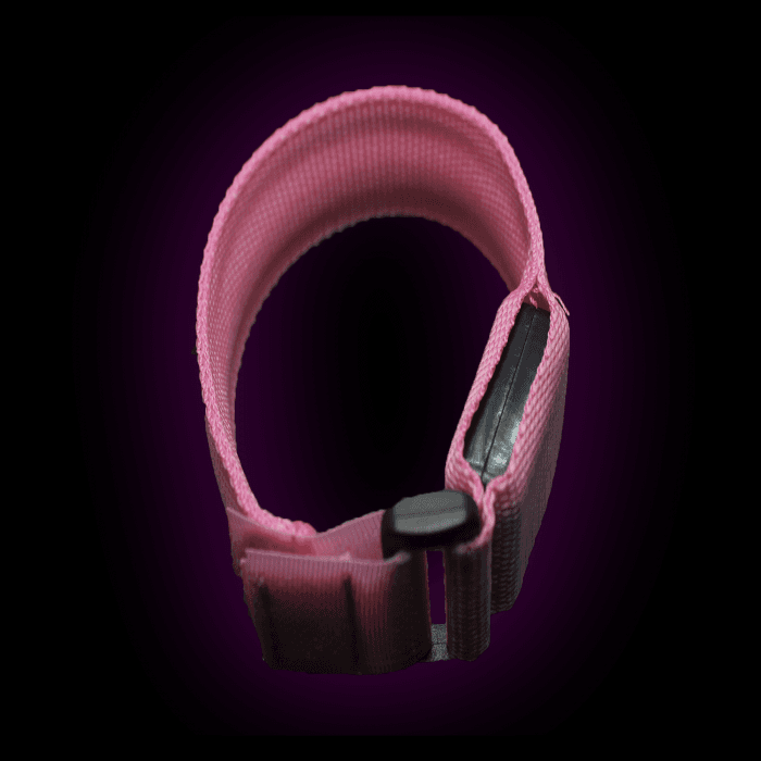 9.5" LED Fabric Bracelet- Pink