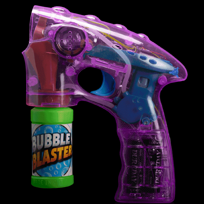 7" Light-Up Purple Bubble Blaster