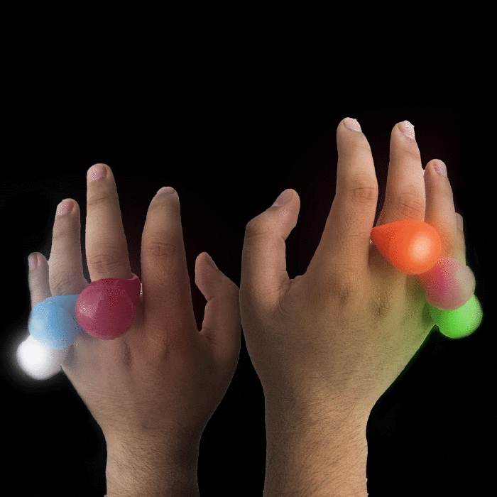 LED Flashing Jelly Rings