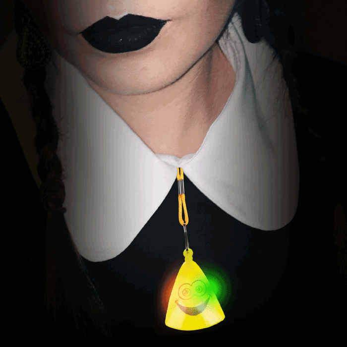 LED Halloween Necklace - Candy Corn