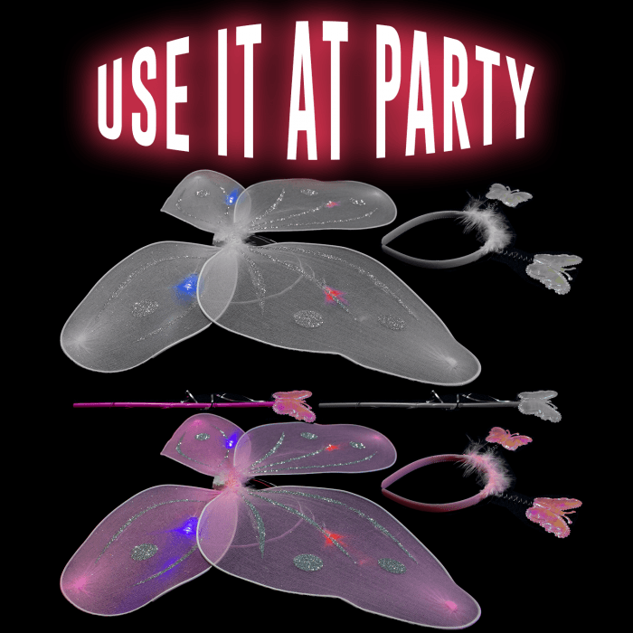 LED Light Up Butterfly Wings