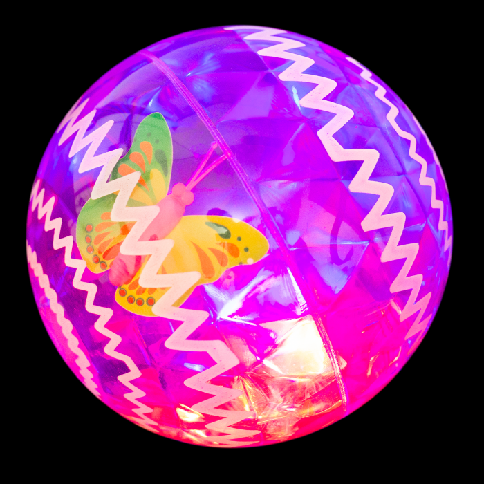 2.5" Light-Up Bounce Ball- Pink