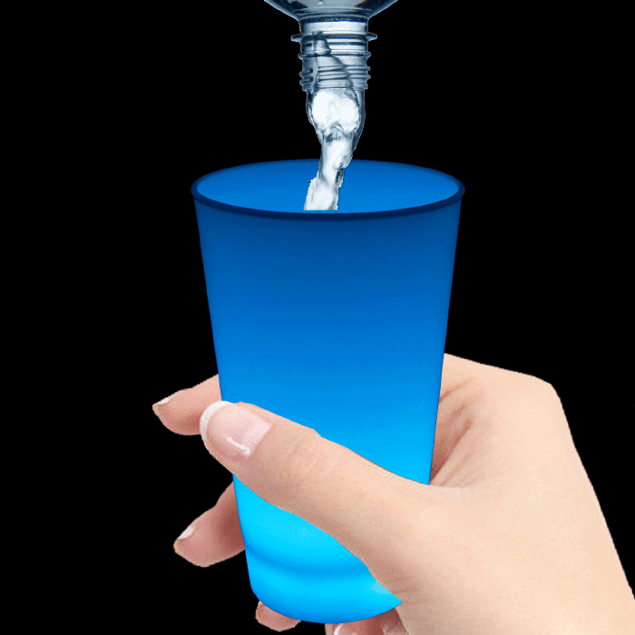 Glow in the Dark LED Light Up Cup - 12oz Blue