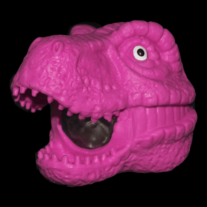 Light-Up Squeeze Dinosaur- Rose Pink