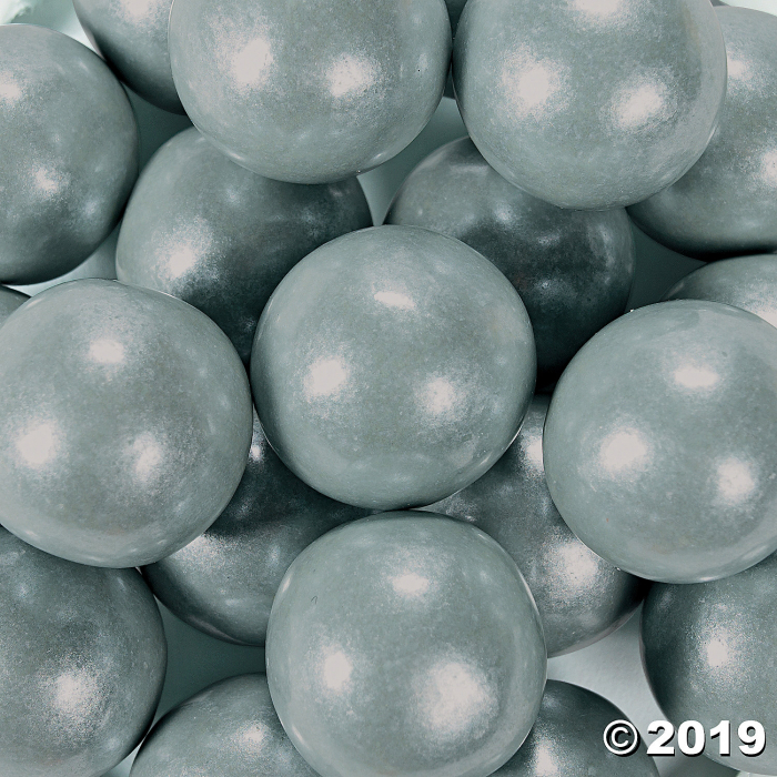 Large Silver Gumballs (105 Piece(s))