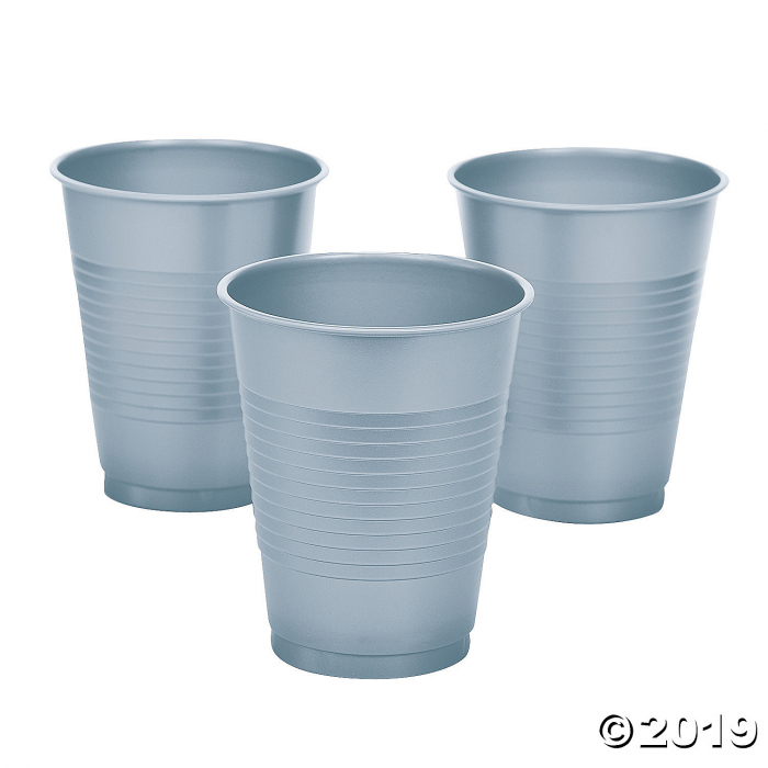 Metallic Silver Plastic Tumblers (20 Piece(s))