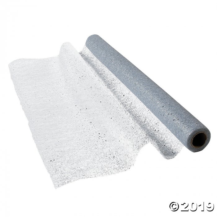 Silver Glitter Fabric Roll (1 Roll(s))