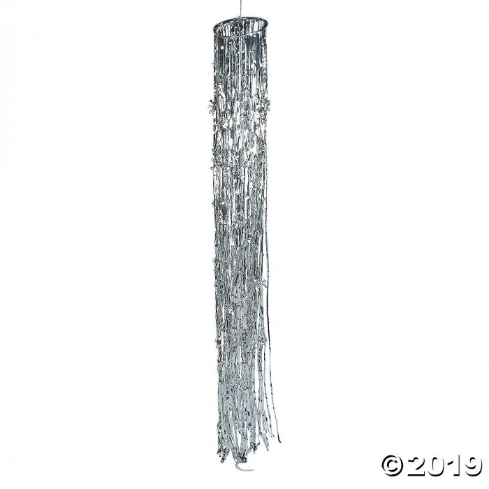 Silver Hanging Column of Snowflakes (1 Piece(s))