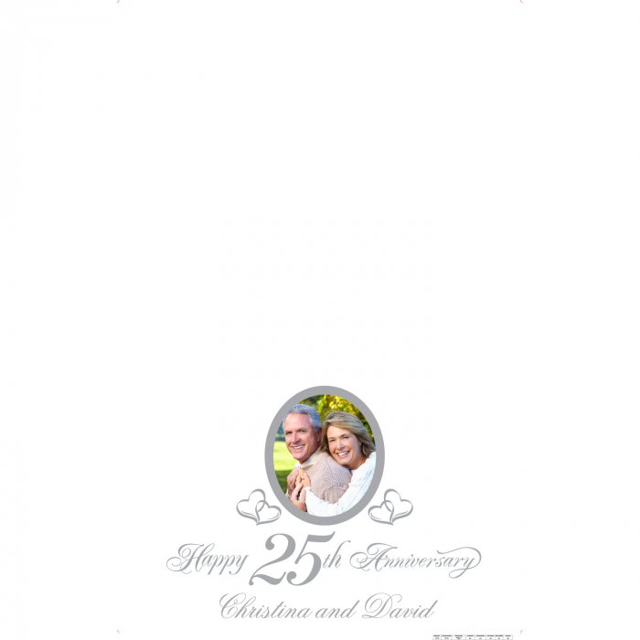 Personalized Photo 25th Anniversary Table Runner (1 Piece(s))