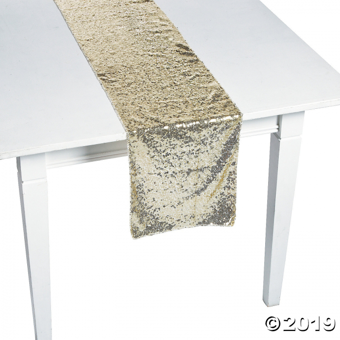 Gold Sequin Table Runner (1 Piece(s))