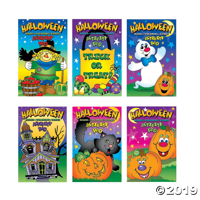 Halloween Activity Pads (Per Dozen)