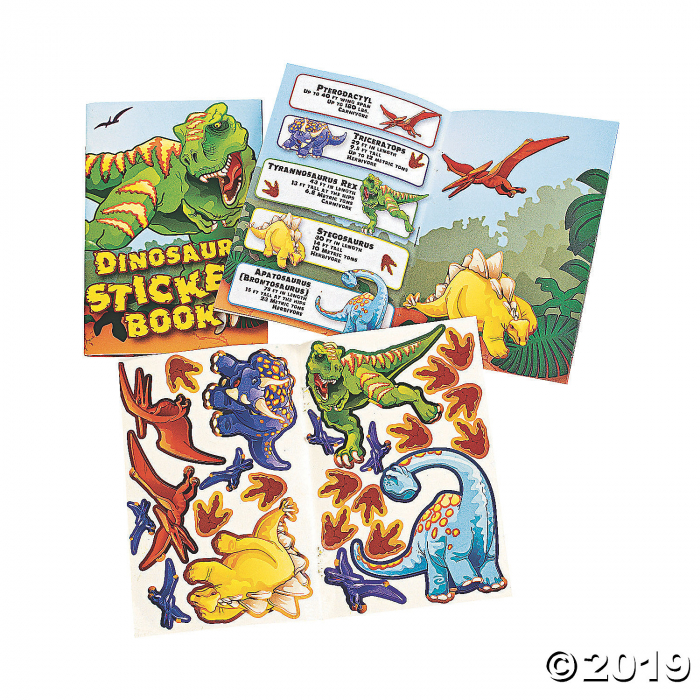 Dinosaur Sticker Books (Per Dozen)