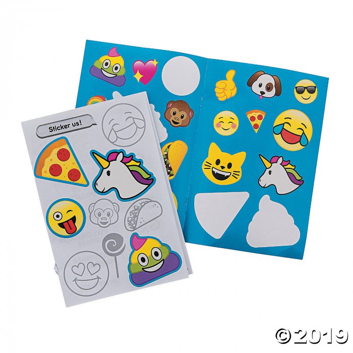 Emoji Activity Books with Stickers (Per Dozen)