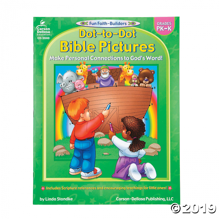 Carson-Dellosa Bible Dot-To-Dot Activity Book - Pre-K-K (1 Piece(s))