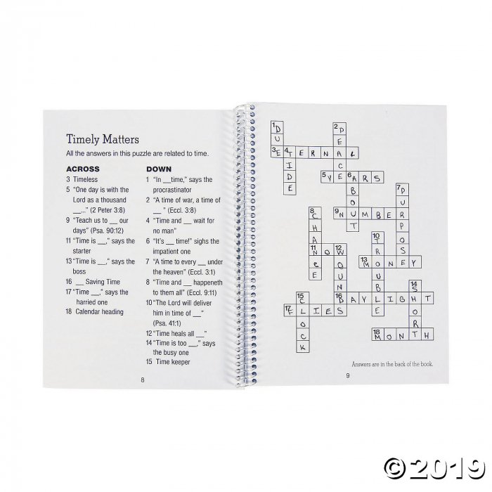 Bible Puzzle & Crosswords Activity Spiral Book (1 Piece(s))