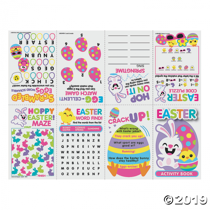 Easter Fold-Up Activity Sheets (24 Piece(s))