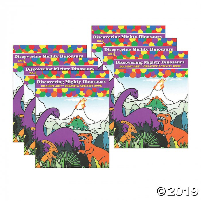 Do-A-Dot Art® Discovering Mighty Dinosaurs Creative Art & Activity Book, Pack of 6 (6 Piece(s))