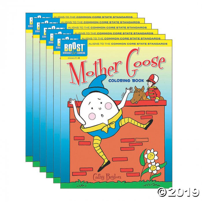 BOOST Educational Series Mother Goose Coloring Book, Pack of 6 (6 Piece(s))