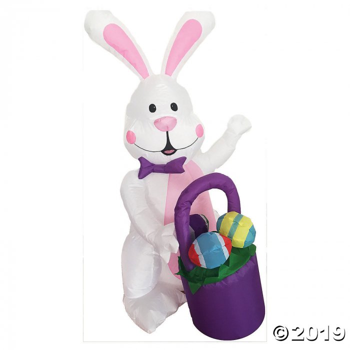 Airblown Bunny with Basket (1 Piece(s))