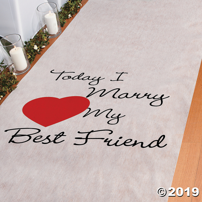 Today I Marry My Best Friend Aisle Runner (1 Roll(s)) Today I Marry My Best Friend Aisle Runner (1 Roll(s))