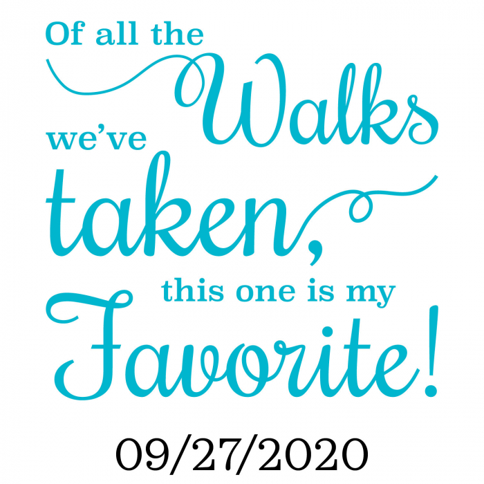 Personalized My Favorite Walk Aisle Runner (1 Roll(s))