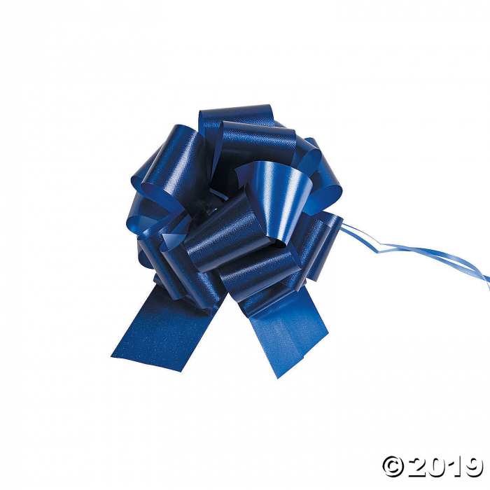 Navy Blue Wedding Pull Bows (Per Dozen)