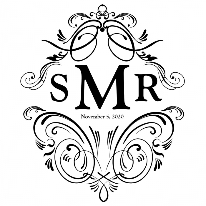 Personalized Monogram Flourish Aisle Runner (1 Roll(s))